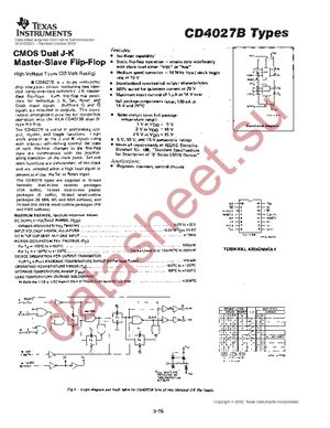 CD4027BM96G4 datasheet  